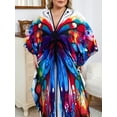 thumbnail image 4 of Edolynsa Caftans for Women Plus Size Swimwear Kaftan Cover up Loose Fit Beachwear Moroccan Dresses Lounge Dress, 4 of 9