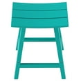 thumbnail image 4 of Florence Outdoor 24" HDPE Plastic Saddle Seat Barstool in Turquoise, 4 of 6