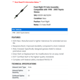 thumbnail image 2 of Front Right CV Axle Assembly - Compatible with 1998 - 2003 Toyota Sienna 1999 2000 2001 2002, 2 of 2