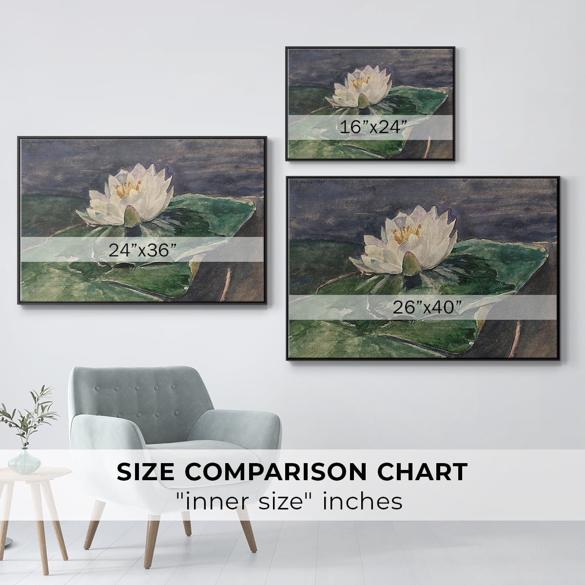 Vintage Botanical Print-LX By Wexford Home Framed in Black Wood Gallery Wrapped Canvas 25 in. x 37 in.