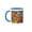 Blue/White, variant on 3drose, Image of Colorful Abstract Geometric Shapes Pattern or Background, 11oz Magic Transforming Mug
