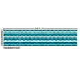 thumbnail image 2 of Ambesonne Abstract Fabric by the Yard Upholstery, Ocean Waves Aquatic, 10 Yards, Turquoise Teal Blue, 2 of 4