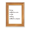 thumbnail image 1 of Quote People Must Live With An Aim Desktop Wooden Photo Frame Display Picture Art Painting Multiple Sets, 1 of 3