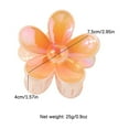 thumbnail image 2 of 3pcs Hawaiian Flower Claw Hair Clips for Thick Hair, Tropical Flower Hair Clips Floral Hair Clip Plumeria Clips Hibiscus Hair Clip Plumeria Hair Clip Summer Beach Hair Accessories For Women Girl, 2 of 4