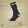 thumbnail image 3 of GoWith Alpaca Wool Socks For Men and Women | Cozy Warm Crew Socks | 2 Pairs | Model: 3093, 3 of 6