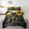 thumbnail image 2 of Erosebridal Stone Dragon Bedding Queen Comforter Set, Gothic Castle Down Comforter, Western Animal Decor, Lightweight 3-Piece, 2 of 8