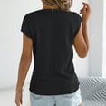 thumbnail image 4 of Karight Women‘s Casual Fashion Solid Color V-Neck Summer Camisole Blouse T-shirt Tank Top, 4 of 8