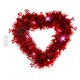 thumbnail image 5 of Guirnalda iluminada con forma de corazón para el Día de San Valentín, adorno decorativo romántico, 11,8x11,8 pulgadas para centros de mesa con estilo , Luz blanca fría Macarena corona de primavera, 5 of 8