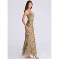 thumbnail image 4 of Elegant low-cut sleeveless sexy backless tie-waist dress for women, 4 of 5