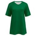thumbnail image 4 of SNKSDGM Women's Plus Casual Easter Shirt Going Out Tops for Women Plus Size Red Women's T Shirt V Neck Short Sleeved Casual Loose T Shirt Top Will Be Popular In 2025 Womens Tops Trendy Long Sleeve, 4 of 7