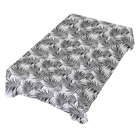 

JSTEL Black Palm Leaves Table Cloth Rectangle 60 x 120 Inch Tablecloth Anti Wrinkle Table Cover for Dining Kitchen Parties