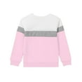 thumbnail image 5 of Girls Sweatshirts Long Sleeve Crewneck Pullover Color Block Lightweight Fall Winter Casual Everyday Wear Top 1-15 Years, 5 of 5