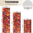 thumbnail image 4 of Red Orange Mushroom Pattern Kitchen Rugs Sets Of 3,Kitchen Runner Rugs Non Skid Washable,Decorative Kitchen Floor Mats for Kitchen,Sink,Laundry,17"x30"+ 17"x47" + 17"x59", 4 of 6