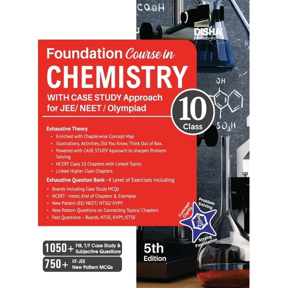 Foundation Course in Chemistry for JEE/ NEET/ Olympiad Class 10 with Case Study Approach - 5th Edition, (Paperback)