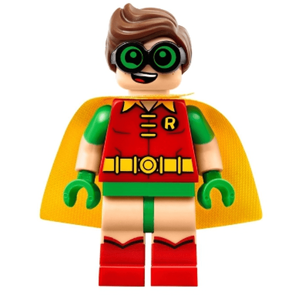 LEGO DC Super Heroes Robin Green Glasses, Smile / Scared Pattern