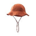 thumbnail image 2 of Willtoo Baby Sun Hat Toddler Girl Wide Brim Beach Cap Outdoor Summer Breathable Kids Hat, 2 of 3