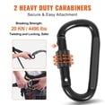 thumbnail image 5 of VEVOR Tree Stand Rope 9ft and 30ft 30KN Lifeline 0.6in Hunting Safety 2 Carabiners 9ft - Grey, 5 of 5