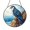Acrylic 3.5 Inch, variant on Soaring Bird Stained Glass Style Window Suncatcher – Nature Scene