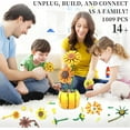 thumbnail image 2 of Juego de Construcción de Flores para Adultos, Kits de Macetas con Íconos y Girasoles Compatibles con Flores Lego, Colección Botánica de Flores Artificiales, Regalos de Navidad y Día de San Valentín p, 2 of 6