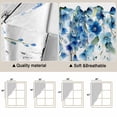 thumbnail image 5 of Spring Blue Floral Swag Curtains for Kitchen/Bedroom/Living Room, Farmhouse Weeping Floral Leaves Wood Scalloped Curtains 63 Inch Long, Window Swag Topper Curtains Valances 2 Panels Set 36"x63", 5 of 8