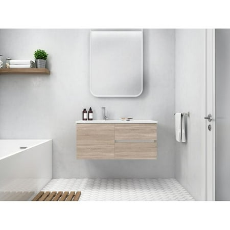 Cutler Kitchen Bath 42 Wall Mounted Single Bathroom Vanity Set