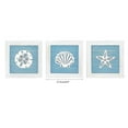 thumbnail image 3 of Ocean Theme Wall Decor Set of 3, 7x7 in Rustic Beach Starfish Seashell and Sand Dollar Wooden Bathroom Decor for Lake House Home Room Nautical Gifts, 3 of 7