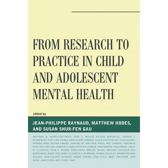 Iacapap From Research to Practice in Child and Adolescent Mental Health, (Paperback)