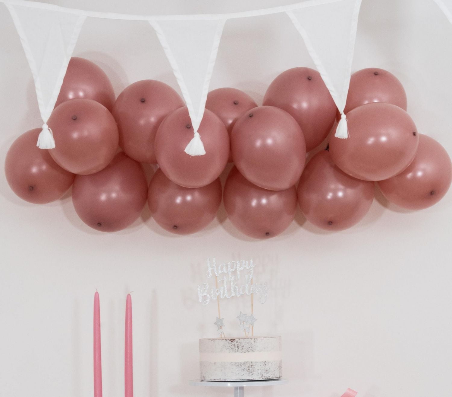 illooms Rose Gold Balloons 15Pk, Light up rose gold balloons