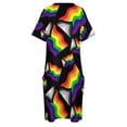 thumbnail image 4 of Vestido holgado con bolsillos y estampado de la bandera del orgullo, vestidos de lujo, vestidos holgados de verano, vestidos de novia para mujer, 4 of 6