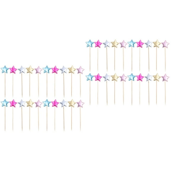 2 Count Birthday Cake Toppers Lollipop Cupcake Gold Decorations Cakes Baby Child