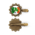 thumbnail image 1 of Tocado de flor de metal vintage Unbranded trébol de Irlanda, 1 of 3