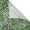 thumbnail image 4 of Ambesonne Tree Window Valance, Macro Palm Tree Leaves, 54" X 18", Hunter Green Black White, 4 of 5