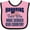 Pink and Black, variant on Inktastic Veterans Day Military Honoring Those Who Serve Boys or Girls Baby Bib