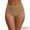 Beige, variant on Unique Bargains Women's Cotton High Waist Tummy Control Briefs XL Black