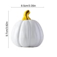 thumbnail image 3 of White Ceramic Pumpkin Decor with Glossy Gold stems, 3.82x3.35x3.31in Elegant Modern Thanksgiving Table Centerpiece, Fall Harvest Home Ornament Figurine, 3 of 7