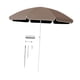 thumbnail image 2 of Sombrilla de patio de 1,7 m con varillas resistentes para deportes al aire libre marrón, 2 of 9