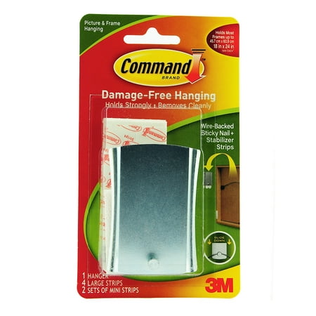 

Command Sticky Nail Wire-backed Metal Hanger each (pack of 4)