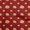 thumbnail image 1 of oneOone Rayon Maroon Fabric Food Sewing Material Print Fabric By The Yard 56 Inch Wide, 1 of 3