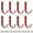 H004- Red, variant on Screw in Hooks for Hanging, Wall Hooks for Hanging, Towel Hooks for Bathroom, Coat Hooks for Wall, Black Matte Iron Single Wall Hooks 20 Piece Kit with 40 Durable Screws, 1.8In