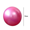 thumbnail image 2 of Exercise Ball for Yoga, Balance, Stability - Fitness, Pilates, Birthing, Flexible Seating-pink-75cm, 2 of 5