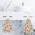thumbnail image 6 of Hanging Towels 2 Pcs, Dish Towels Paris Vintage Background Absorbent Hand Towels with Hanging Loop Washcloth for Bathroom Kitchen, 6 of 6