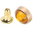 thumbnail image 3 of Juego de 100 remaches de cristal de color, aleación de zinc, equipaje, ropa, zapatos, decoración, herramienta de bricolaje, 8mm, amarillo, 3 of 8