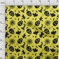 thumbnail image 3 of oneOone Cotton Poplin Mustard Yellow Fabric Halloween Craft Projects Decor Fabric Printed By The Yard 56 Inch Wide, 3 of 4