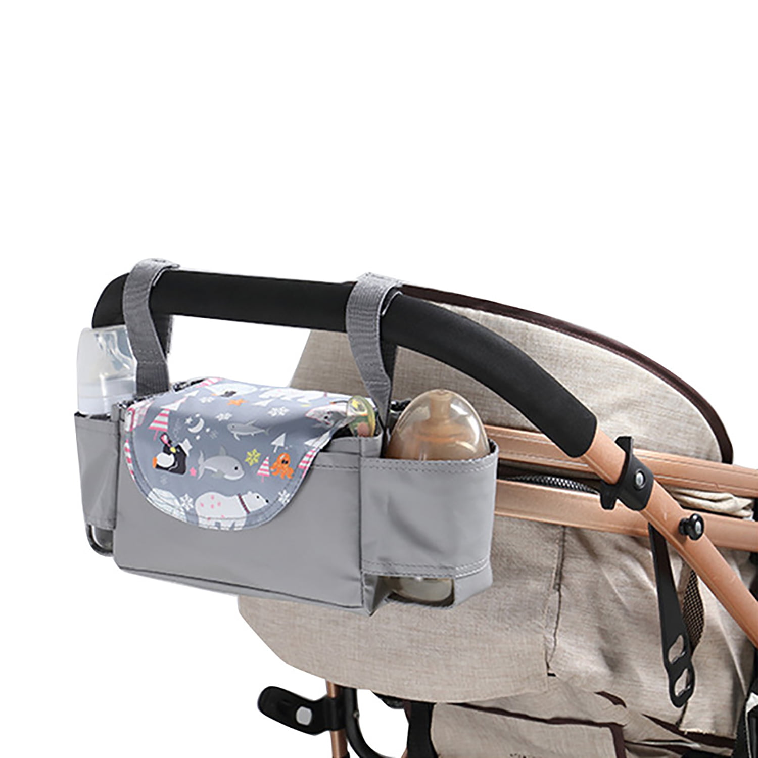 Baby Changing Pram Stroller Buggy Storage Pushchair Bag Bottle Cup Organizer T