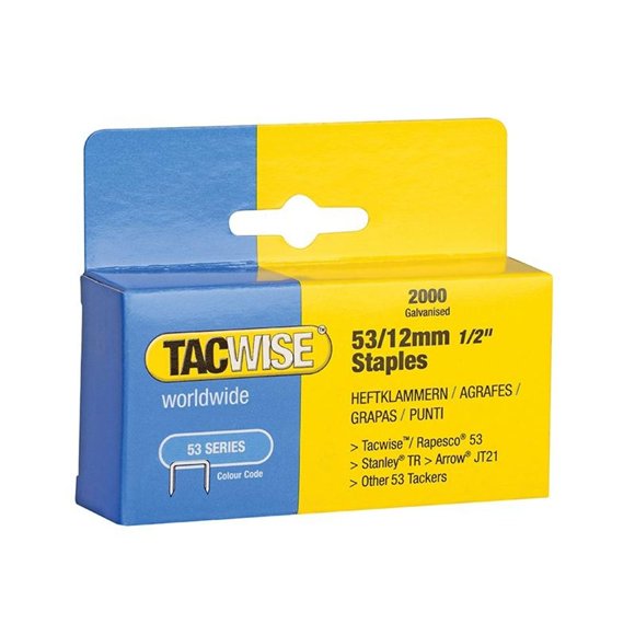 Tacwise 53 Agrafes Légères (type Jt21 A)