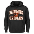 thumbnail image 2 of Men's-'47  Black Baltimore Orioles Big & Tall Velocity Fleece Pullover Hoodie, 2 of 3