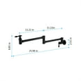 thumbnail image 5 of Cfowner Pot Filler Folding Faucet, Wall Mount Kitchen Faucet for Living Room Bar, Matte Black, 5 of 8