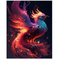 thumbnail image 1 of New Arrival Diamond Embroidery Flame Phoenix 5D Diy Diamond Painting Mythological Animal Square Round Mosaic Cross Stitch EE3224square 24X30cm Gao Jinjia LED, 1 of 2