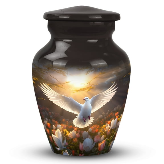 Symbolic Dove Memorial Keepsake - Mini Urns For Human Ashes Keepsake - Small Urn For Ashes Keepsake - Human Cremation Urns - Decorative Urns For Human Ashes - Burial Urns (Size -3Inch,1Pcs)