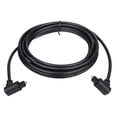 thumbnail image 1 of Cable de audio de fibra óptica Uxcell de doble 90 grados 9.8ft enlace óptico TOS plástico para TV, 1 of 6